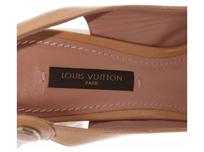LOUIS VUITTON Pumps Emaille 34 Beige LV Auth bs24821 - Ansicht 12