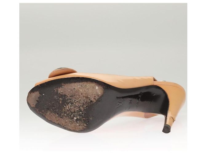 LOUIS VUITTON Pumps Emaille 34 Beige LV Auth bs24821 - Ansicht 23