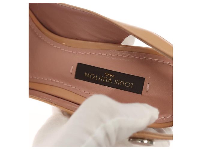 LOUIS VUITTON Pumps Emaille 34 Beige LV Auth bs24821 - Ansicht 25
