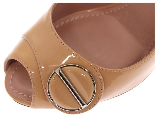 LOUIS VUITTON Pumps Emaille 34 Beige LV Auth bs24821 - Ansicht 27