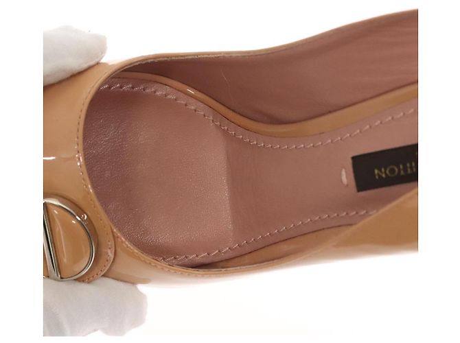 LOUIS VUITTON Pumps Emaille 34 Beige LV Auth bs24821 - Ansicht 28