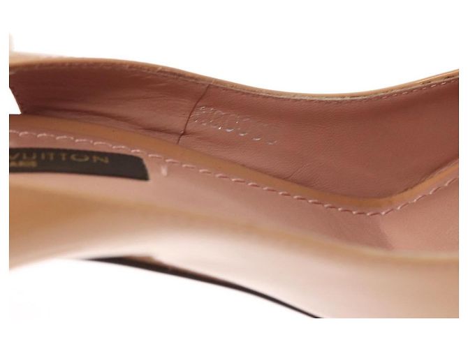 LOUIS VUITTON Pumps Emaille 34 Beige LV Auth bs24821 - Ansicht 30