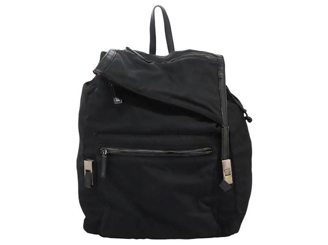 Zaino GUCCI in nylon nero Auth 117288 - vista 13