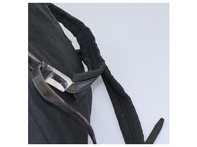 Zaino GUCCI in nylon nero Auth 117288 - vista 17