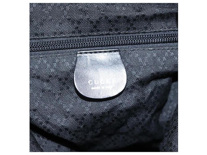 Zaino GUCCI in nylon nero Auth 117288 - vista 28