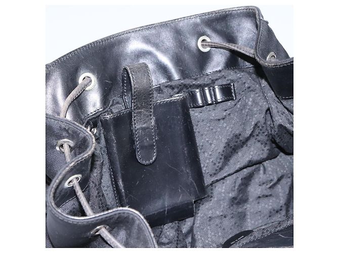 Zaino GUCCI in nylon nero Auth 117288 - vista 31
