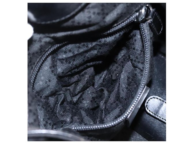 Zaino GUCCI in nylon nero Auth 117288 - vista 34
