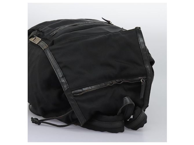 Zaino GUCCI in nylon nero Auth 117288 - vista 6