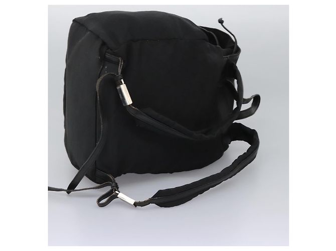 Zaino GUCCI in nylon nero Auth 117288 - vista 7