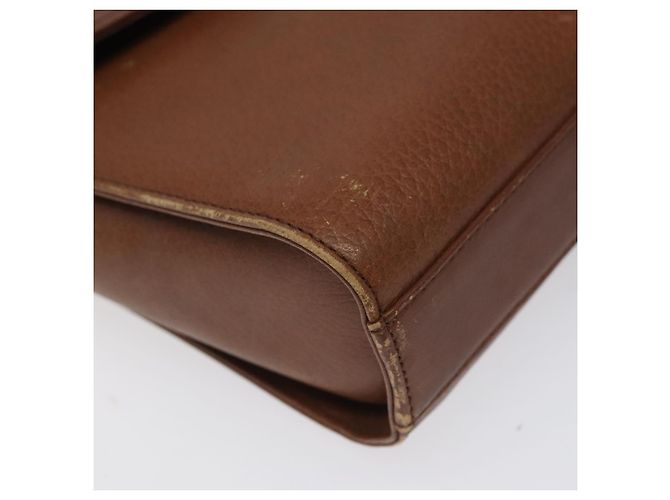 Autre Marque Borsa a Spalla Burberrys in Pelle Marrone Oro Auth BA1620 D'oro - vista 14