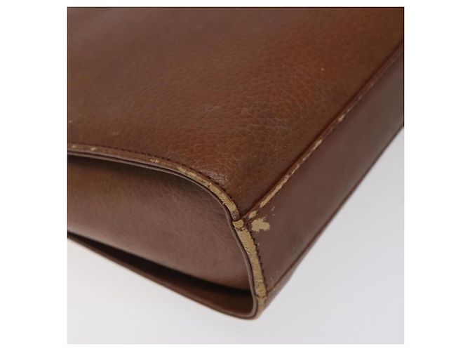 Autre Marque Borsa a Spalla Burberrys in Pelle Marrone Oro Auth BA1620 D'oro - vista 16