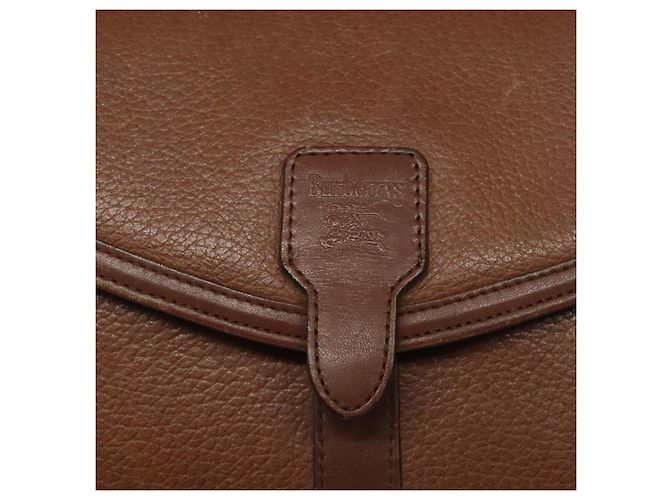Autre Marque Borsa a Spalla Burberrys in Pelle Marrone Oro Auth BA1620 D'oro - vista 17