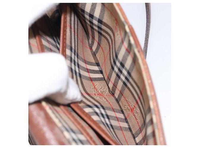 Autre Marque Borsa a Spalla Burberrys in Pelle Marrone Oro Auth BA1620 D'oro - vista 21