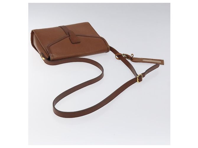 Autre Marque Borsa a Spalla Burberrys in Pelle Marrone Oro Auth BA1620 D'oro - vista 7