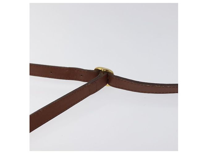 Autre Marque Borsa a Spalla Burberrys in Pelle Marrone Oro Auth BA1620 D'oro - vista 8