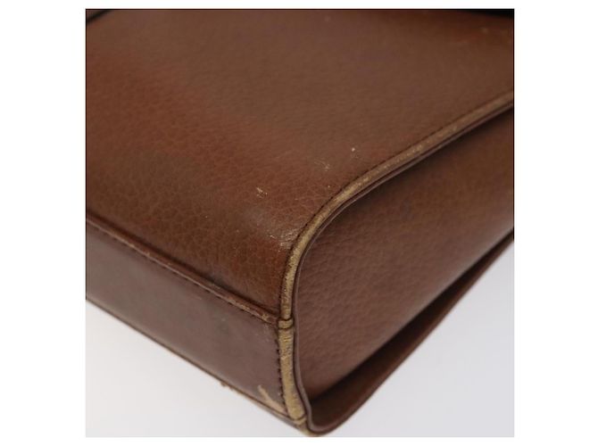 Autre Marque Borsa a Spalla Burberrys in Pelle Marrone Oro Auth BA1620 D'oro - vista 9