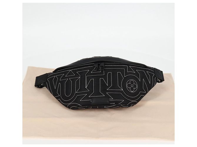 LOUIS VUITTON LV Bauchtasche Snow Discovery PM Tasche Nylon Schwarz M21427 Auth 116570SM - Ansicht 12