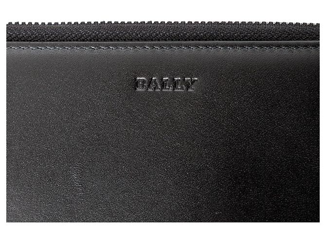 Bally Reisepouch aus schwarzem Leder - Ansicht 10