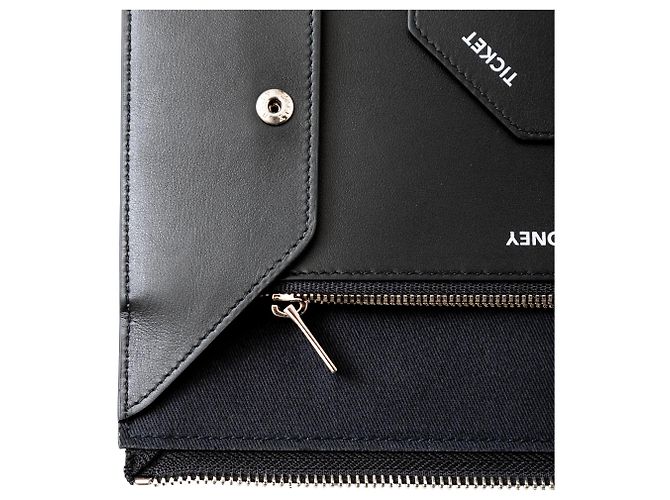 Bally Reisepouch aus schwarzem Leder - Ansicht 12