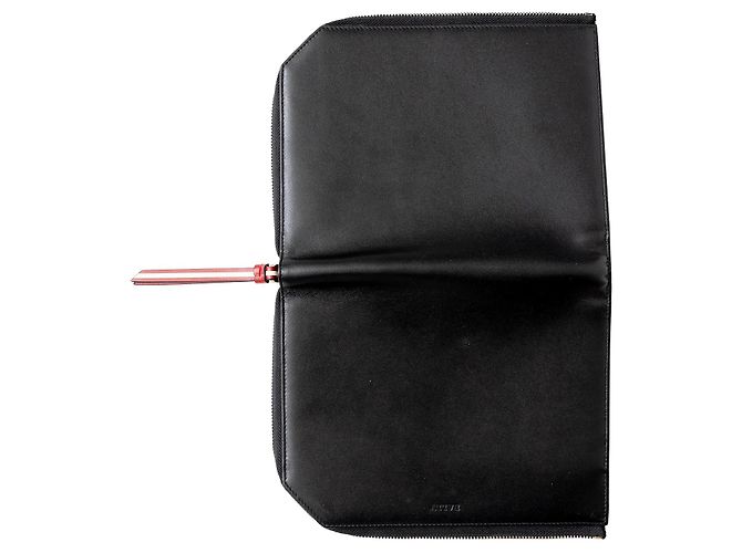 Bally Reisepouch aus schwarzem Leder - Ansicht 6
