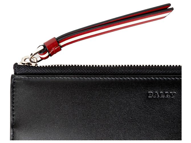 Bally Reisepouch aus schwarzem Leder - Ansicht 9