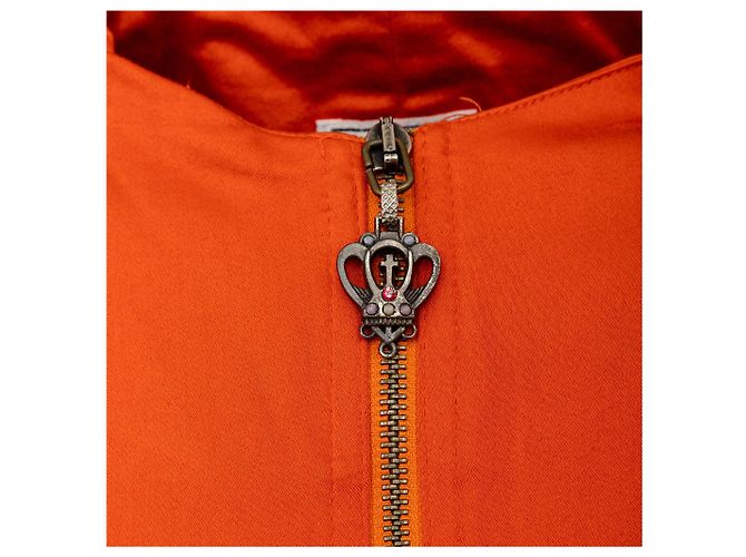 Gianni Versace Versus Mini Kleid mit Reißverschluss Orange - Ansicht 11