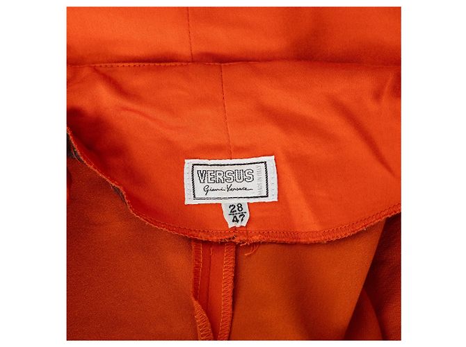 Gianni Versace Versus Mini Kleid mit Reißverschluss Orange - Ansicht 12