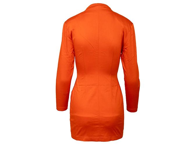 Gianni Versace Versus Mini Kleid mit Reißverschluss Orange - Ansicht 2