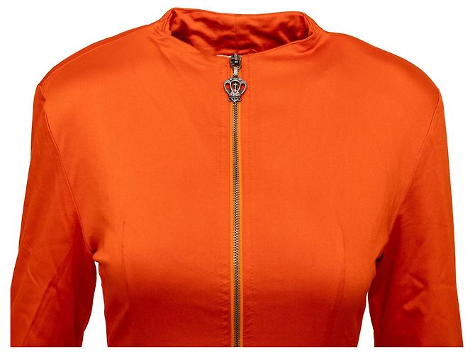 Gianni Versace Versus Mini Kleid mit Reißverschluss Orange - Ansicht 3