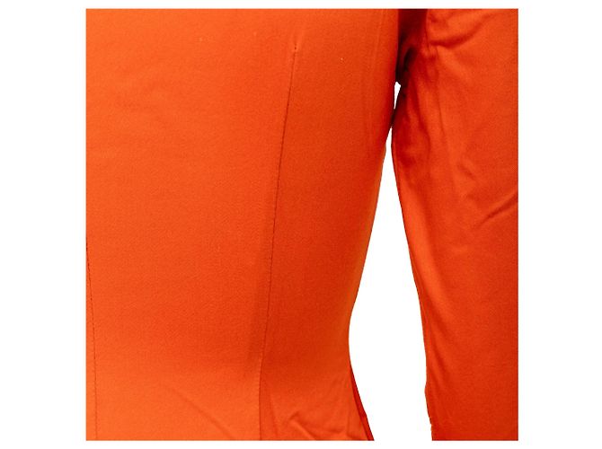 Gianni Versace Versus Mini Kleid mit Reißverschluss Orange - Ansicht 9