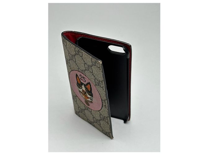 Ophidia Custodia per iPhone vintage Gucci Grigio - vista 4