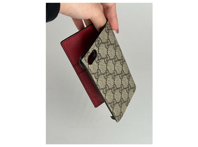 Ophidia Custodia per iPhone vintage Gucci Grigio - vista 5