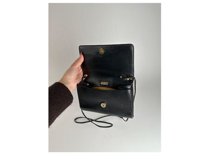 Vintage Givenchy 4G Ledertasche schwarz - Ansicht 9