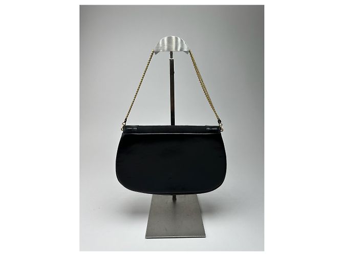 Vintage Givenchy Tasche aus schwarzem Lackleder - Ansicht 2