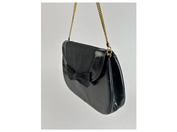 Vintage Givenchy Tasche aus schwarzem Lackleder - Ansicht 7