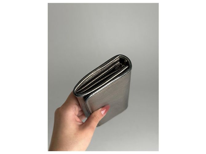 Vintage Loewe Madrid Leather Wallet Bronze Silvery - view 13