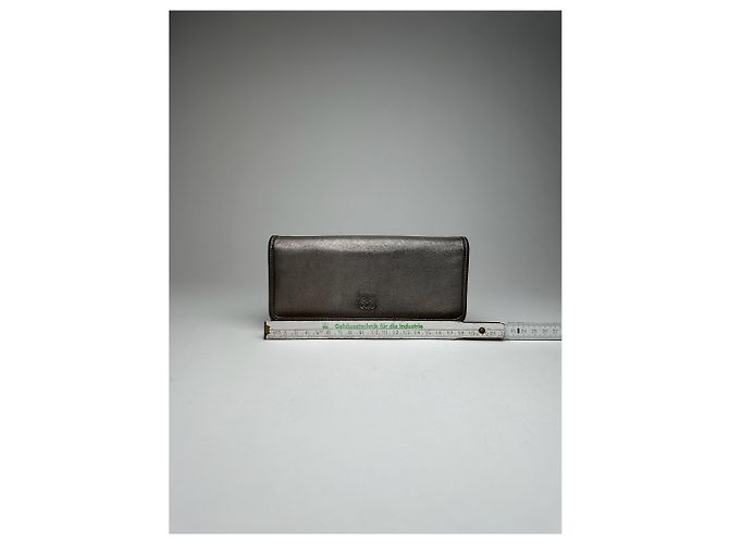Vintage Loewe Madrid Leather Wallet Bronze Silvery - view 15