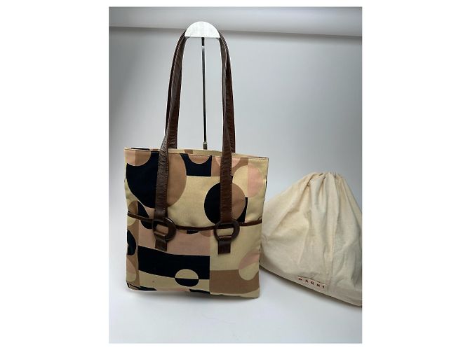 Vintage Marni Canvas Tasche mehrfarbig Mehrfarben - Ansicht 2