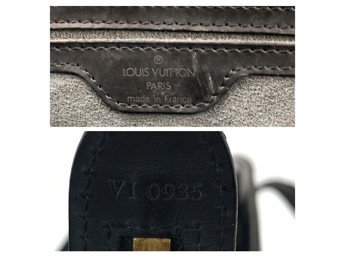 Borsa Tote Epi Saint Jacques di Louis Vuitton Nero - vista 4