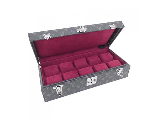 Estuche para reloj Monogram Eclipse Louis Vuitton Negro - vista 6