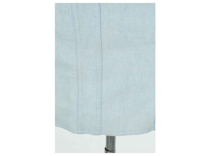 Balmain Abito in cotone blu - vista 2