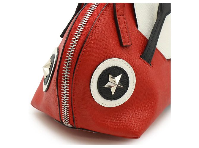 Bolso de cuero con abeja para niños Gucci Roja - vista 4