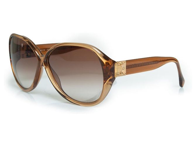 Gafas de sol oversize con glitter Soupcon de Louis Vuitton Castaño - vista 2