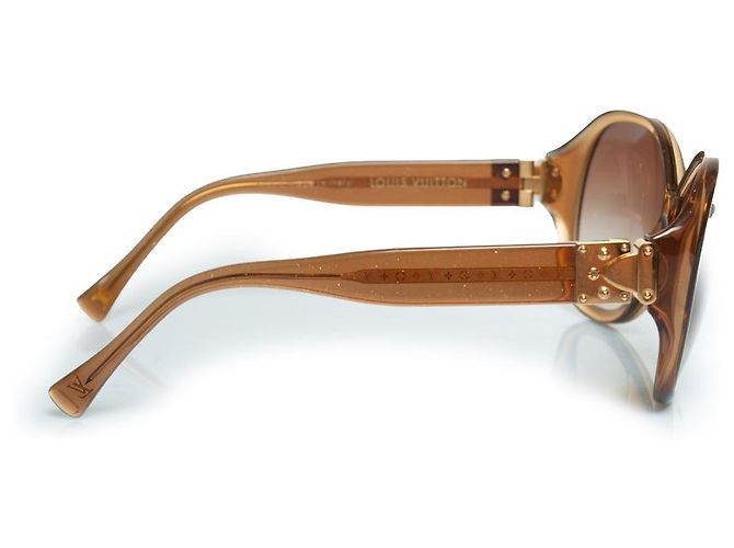 Gafas de sol oversize con glitter Soupcon de Louis Vuitton Castaño - vista 3