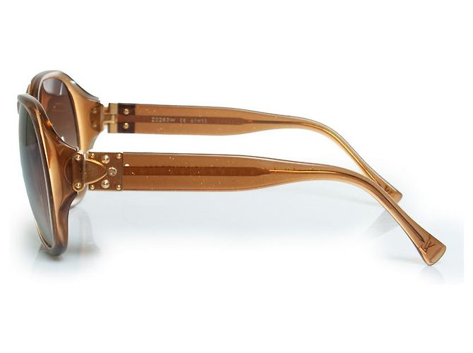 Gafas de sol oversize con glitter Soupcon de Louis Vuitton Castaño - vista 5