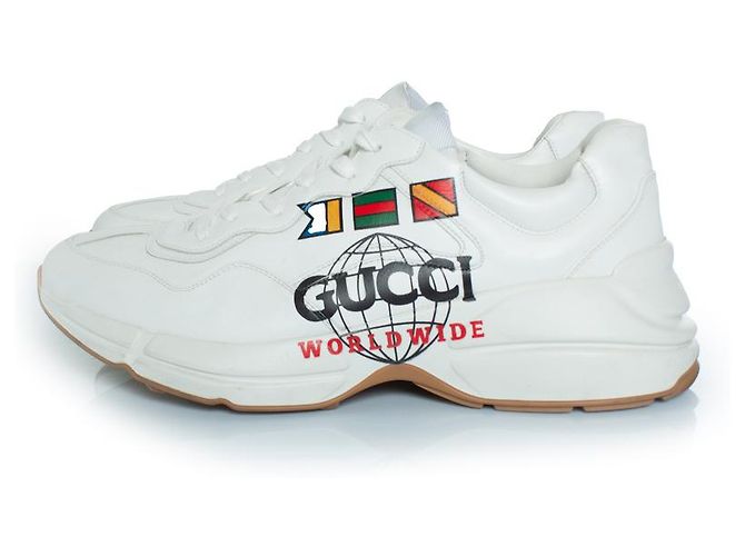 Sneakers Rhyton Gucci Worldwide Bianco - vista 2