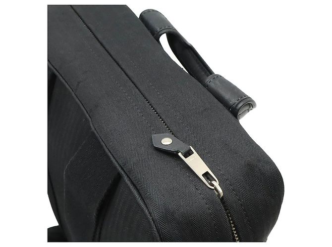 Hermès Borsa 2 in 1 in pelle Toile Chevron Hermes Acapulco Nero - vista 6