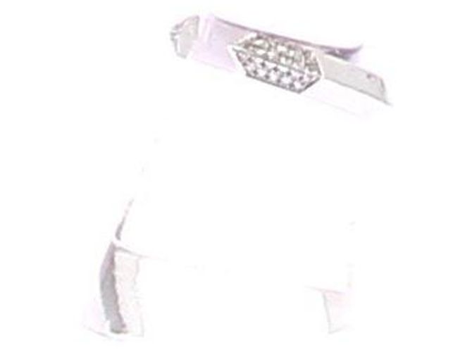 Autre Marque Anello "AnyWay" in argento rodiato e diamanti - vista 2