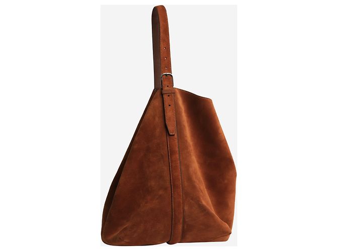 Totême Braune Wildleder-Tote mit Gürtel - Ansicht 3