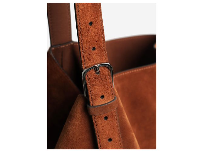 Totême Braune Wildleder-Tote mit Gürtel - Ansicht 4